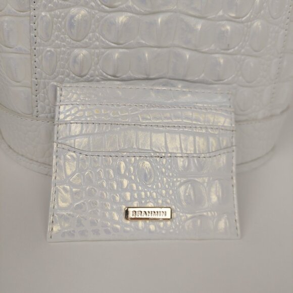 SOLD BRAHMIN Allie Shell White Melbourne Slingback Bag & Cheryl Cardholder SET - Picture 5 of 16